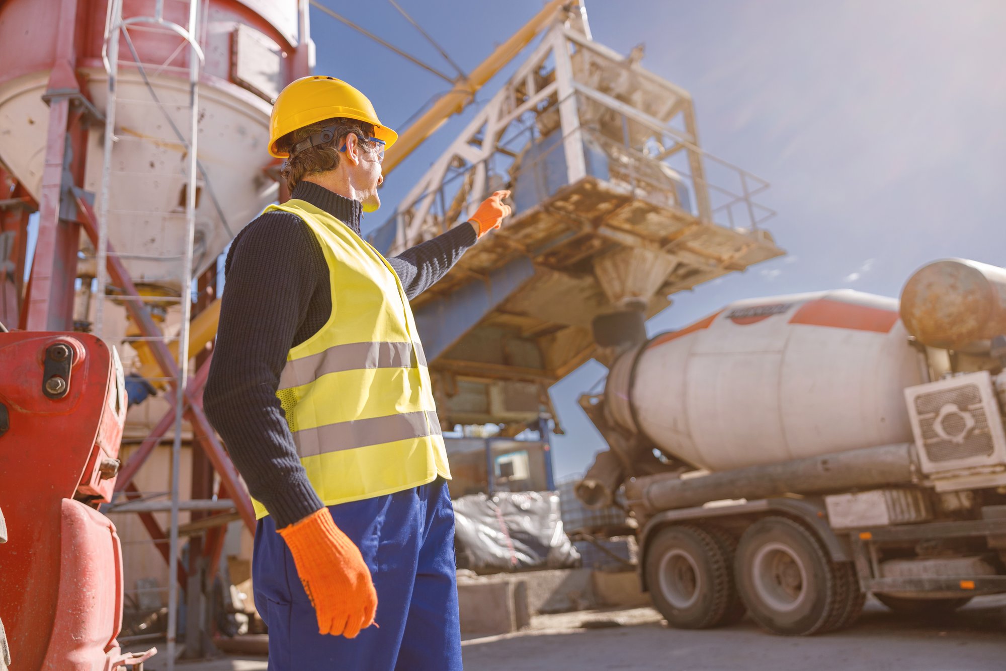 mand and concrete truck 2